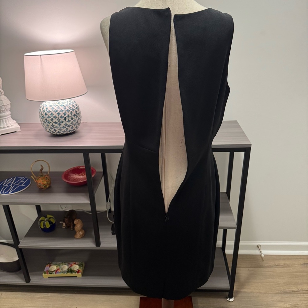 Vintage Georgiou Studio Black Rhinestone Strap Cocktail Dress – Size 10 - Picture 8 of 12